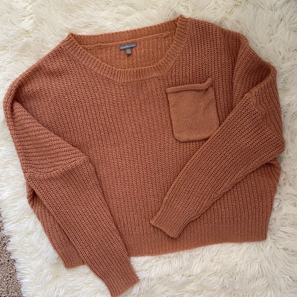 Pretty blush sweater.